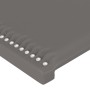 Kopfteil mit LED-grauem Kunstleder 203x16x118/128 cm von , Kopf- und Fußteile - Ref: Foro24-3124020, Preis: 116,43 €, Rabatt: %