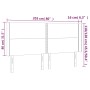 Kopfteil mit LED-grauem Kunstleder 203x16x118/128 cm von , Kopf- und Fußteile - Ref: Foro24-3124020, Preis: 116,43 €, Rabatt: %