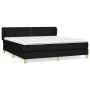 Box spring bed with black fabric mattress 160x200 cm by , Beds and slatted bases - Ref: Foro24-3126735, Price: 470,47 €, Disc...