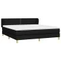 Box spring bed with black fabric mattress 160x200 cm by , Beds and slatted bases - Ref: Foro24-3126735, Price: 470,47 €, Disc...