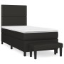 Box spring bed with black fabric mattress 80x200 cm by , Beds and slatted bases - Ref: Foro24-3136471, Price: 315,65 €, Disco...