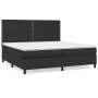 Box spring bed with black synthetic leather mattress 200x200 cm by , Beds and slatted bases - Ref: Foro24-3142803, Price: 671...