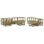 Juego de muebles de jardín 10 pzas madera de pino impregnada de , Conjuntos de jardín - Ref: Foro24-3186570, Precio: 511,55 €...