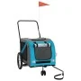 Remolque de bicicleta mascotas hierro tela Oxford azul gris by , pet strollers - Ref: Foro24-93904, Price: 107,11 €, Discount: %