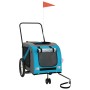 Fahrradanhänger für Haustiere, Eisen, Oxford-Stoff, blau grau. von , Kinderwagen für Haustiere - Ref: Foro24-93904, Preis: 10...