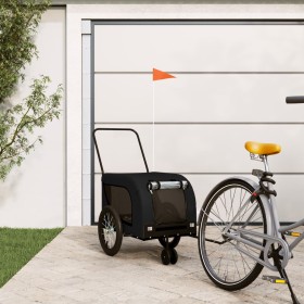 Fahrradanhänger für Haustiere, Eisen, schwarzes Oxford-Gewebe. von , Kinderwagen für Haustiere - Ref: Foro24-94024, Preis: 12...