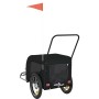 Fahrradanhänger für Haustiere, Eisen, schwarzes Oxford-Gewebe. von , Kinderwagen für Haustiere - Ref: Foro24-94024, Preis: 12...