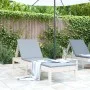 Massive Sonnenliege aus weißem Kiefernholz 199,5x60x74 cm von , Liegen - Ref: Foro24-825067, Preis: 86,27 €, Rabatt: %