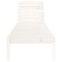 Massive Sonnenliege aus weißem Kiefernholz 199,5x60x74 cm von , Liegen - Ref: Foro24-825067, Preis: 87,08 €, Rabatt: %