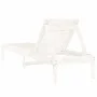 Massive Sonnenliege aus weißem Kiefernholz 199,5x60x74 cm von , Liegen - Ref: Foro24-825067, Preis: 86,27 €, Rabatt: %