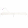 Tumbona de madera maciza de pino blanca 199,5x60x74 cm by , Loungers - Ref: Foro24-825067, Price: 87,08 €, Discount: %