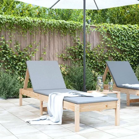 Tumbona madera maciza de pino 199,5x60x74 cm de , Tumbonas - Ref: Foro24-825065, Precio: 97,99 €, Descuento: %