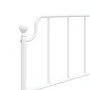Metal bed frame with headboard and footboard white 90x190 cm by , Beds and slatted bases - Ref: Foro24-373946, Price: 72,75 €...