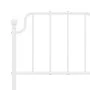 Estructura cama metal con cabecero y estribo blanco 120x200 cm de , Camas y somieres - Ref: Foro24-373952, Precio: 89,00 €, D...