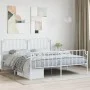 Metallbettgestell mit Kopf- und Fußteil weiß 183x213 cm von , Betten und Lattenroste - Ref: Foro24-373959, Preis: 119,91 €, R...