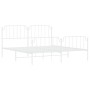Metallbettgestell mit Kopf- und Fußteil weiß 183x213 cm von , Betten und Lattenroste - Ref: Foro24-373959, Preis: 121,77 €, R...