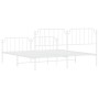 Metallbettgestell mit Kopf- und Fußteil weiß 183x213 cm von , Betten und Lattenroste - Ref: Foro24-373959, Preis: 121,77 €, R...