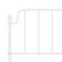 Estructura cama metal con cabecero y pie cama blanco 183x213 cm de , Camas y somieres - Ref: Foro24-373959, Precio: 119,91 €,...