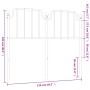 Cabecero de metal blanco 120 cm de , Cabeceros y pies de cama - Ref: Foro24-373967, Precio: 28,97 €, Descuento: %