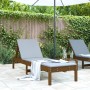 Tumbona de madera maciza de pino marrón miel 199,5x60x74 cm by , Loungers - Ref: Foro24-825071, Price: 118,04 €, Discount: %