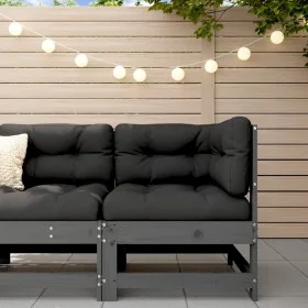 Massive Ecksitzgarnitur aus grauem Kiefernholz. von , Modulare Sofas für den Außenbereich - Ref: Foro24-825473, Preis: 79,07 ...