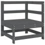 Massive Ecksitzgarnitur aus grauem Kiefernholz. von , Modulare Sofas für den Außenbereich - Ref: Foro24-825473, Preis: 80,22 ...