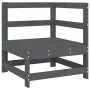 Massive Ecksitzgarnitur aus grauem Kiefernholz. von , Modulare Sofas für den Außenbereich - Ref: Foro24-825473, Preis: 79,07 ...