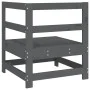 Massive Ecksitzgarnitur aus grauem Kiefernholz. von , Modulare Sofas für den Außenbereich - Ref: Foro24-825473, Preis: 79,07 ...