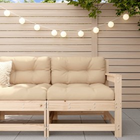 Massive Ecksitzgarnitur aus Kiefernholz für den Garten von , Modulare Sofas für den Außenbereich - Ref: Foro24-825499, Preis:...