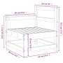 Massive Ecksitzgarnitur aus Kiefernholz für den Garten von , Modulare Sofas für den Außenbereich - Ref: Foro24-825499, Preis:...