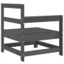 Massive Ecksitzgarnitur aus grauem Kiefernholz. von , Modulare Sofas für den Außenbereich - Ref: Foro24-825501, Preis: 79,86 ...