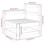 Massive Ecksitzgarnitur aus grauem Kiefernholz. von , Modulare Sofas für den Außenbereich - Ref: Foro24-825501, Preis: 79,86 ...