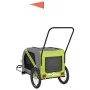 Remolque de bicicleta mascotas hierro tela Oxford verde gris by , pet strollers - Ref: Foro24-93906, Price: 108,90 €, Discoun...