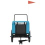 Fahrradanhänger für Haustiere, Eisen, Oxford-Stoff, blau schwarz von , Kinderwagen für Haustiere - Ref: Foro24-94030, Preis: ...