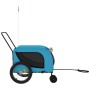 Fahrradanhänger für Haustiere, Eisen, Oxford-Stoff, blau schwarz von , Kinderwagen für Haustiere - Ref: Foro24-94030, Preis: ...