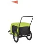 Remolque de bicicleta mascotas hierro tela Oxford verde negro de , Cochecitos para mascotas - Ref: Foro24-94032, Precio: 90,5...