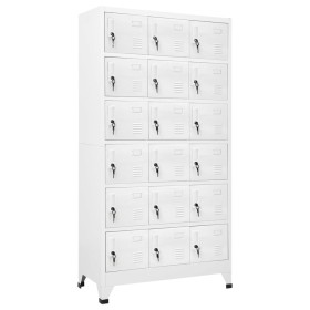 Locker with 18 metal compartments 90x40x180 cm by vidaXL, Lockers and storage cabinets - Ref: Foro24-245966, Price: 377,04 €,...