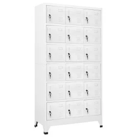 Locker with 18 metal compartments 90x40x180 cm by vidaXL, Lockers and storage cabinets - Ref: Foro24-245966, Price: 409,65 €,...