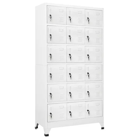 Locker with 18 metal compartments 90x40x180 cm by vidaXL, Lockers and storage cabinets - Ref: Foro24-245966, Price: 409,65 €,...