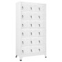 Locker with 18 metal compartments 90x40x180 cm by vidaXL, Lockers and storage cabinets - Ref: Foro24-245966, Price: 376,84 €,...