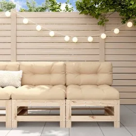 Zwei zentrale Gartensofas aus massivem Kiefernholz. von , Modulare Sofas für den Außenbereich - Ref: Foro24-825639, Preis: 11...