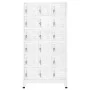 Locker with 18 metal compartments 90x40x180 cm by vidaXL, Lockers and storage cabinets - Ref: Foro24-245966, Price: 409,65 €,...