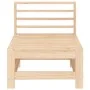 Sofás centrales de jardín 2 unidades madera maciza de pino by , Modular outdoor sofas - Ref: Foro24-825639, Price: 115,16 €, ...