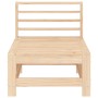 Zwei zentrale Gartensofas aus massivem Kiefernholz. von , Modulare Sofas für den Außenbereich - Ref: Foro24-825639, Preis: 11...