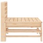 Zwei zentrale Gartensofas aus massivem Kiefernholz. von , Modulare Sofas für den Außenbereich - Ref: Foro24-825639, Preis: 11...