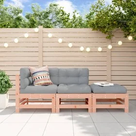 3-teiliges Gartensitzgruppen-Set aus massivem Douglasienholz von , Modulare Sofas für den Außenbereich - Ref: Foro24-825651, ...