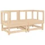 Sofás de esquina de jardín 2 uds madera maciza de pino by , Modular outdoor sofas - Ref: Foro24-825394, Price: 106,12 €, Disc...