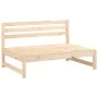 Sofá central de jardín madera maciza de pino 120x80 cm by , Modular outdoor sofas - Ref: Foro24-825702, Price: 85,69 €, Disco...
