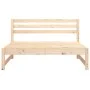 Mittleres Gartensofa aus massivem Kiefernholz 120x80 cm von , Modulare Sofas für den Außenbereich - Ref: Foro24-825702, Preis...