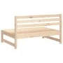 Mittleres Gartensofa aus massivem Kiefernholz 120x80 cm von , Modulare Sofas für den Außenbereich - Ref: Foro24-825702, Preis...